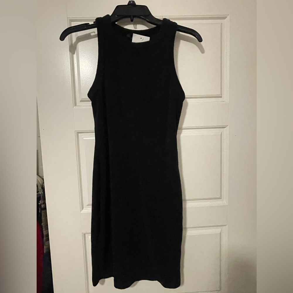 BLACK terry cloth swim cover NEVER WORN